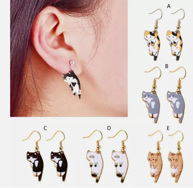 Cute Kitten Cat Earring