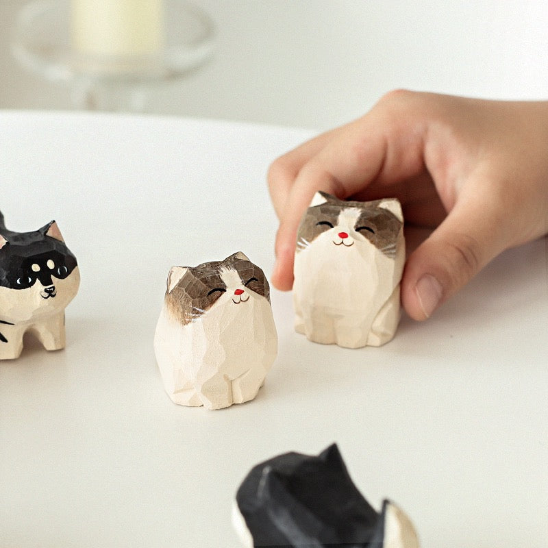 Handmade wooden animals