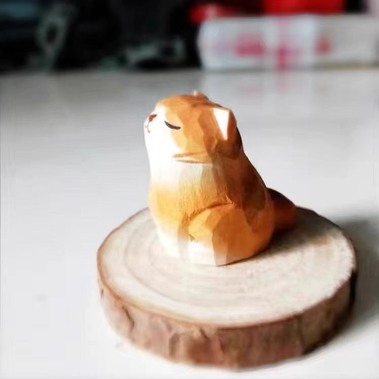 Handmade wooden animals