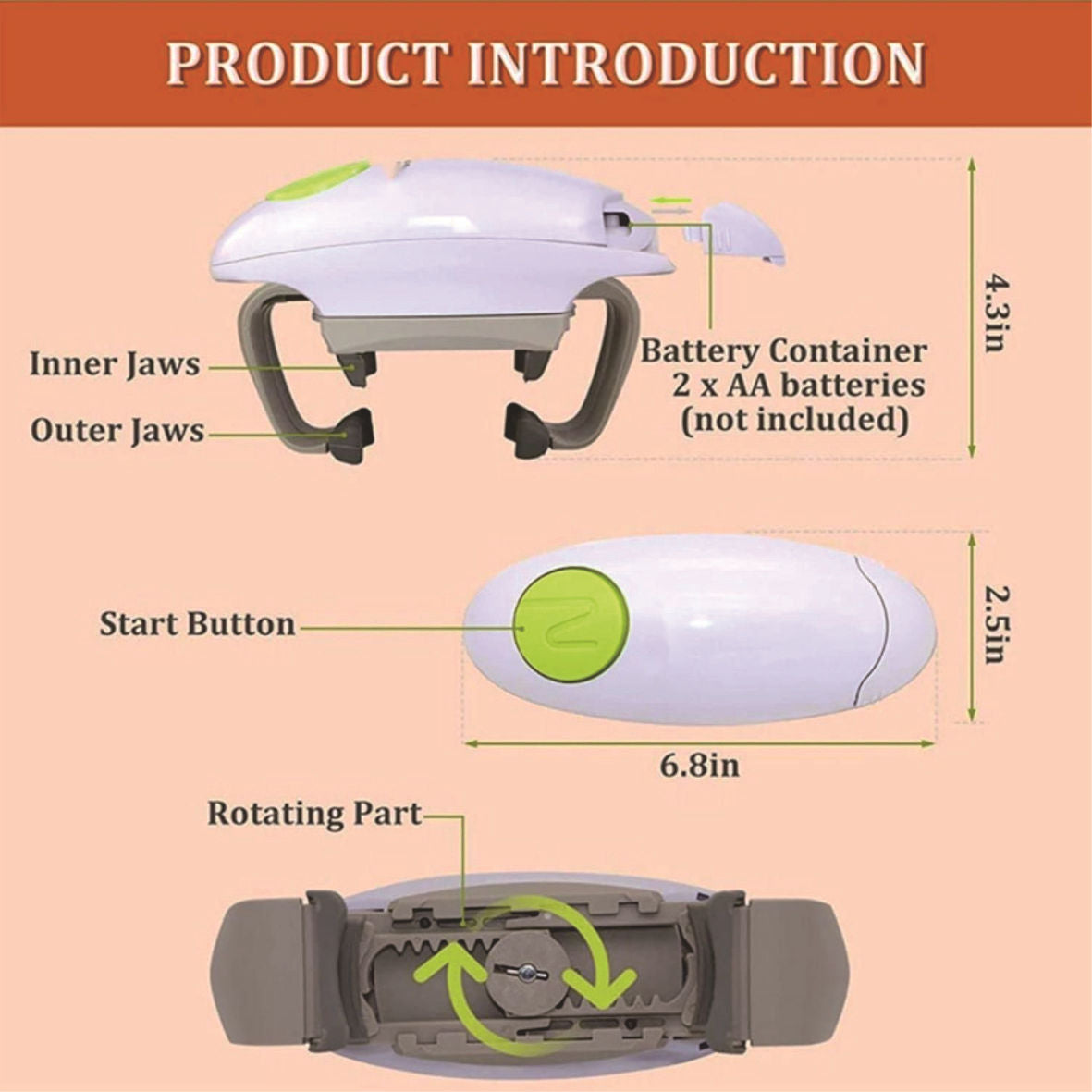 One-touch Automatic Can Opener