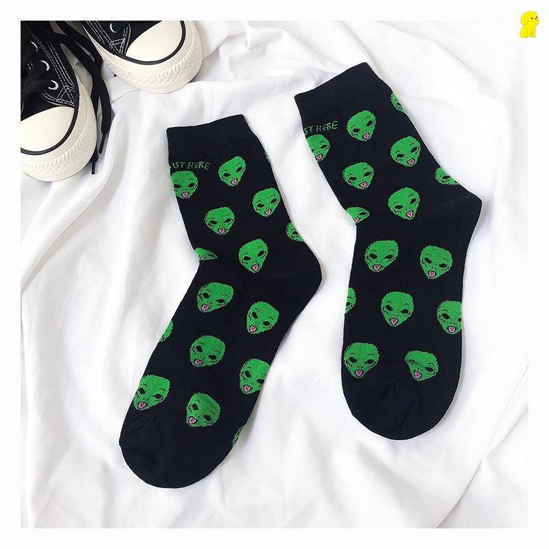 Unisex Space Alien Socks