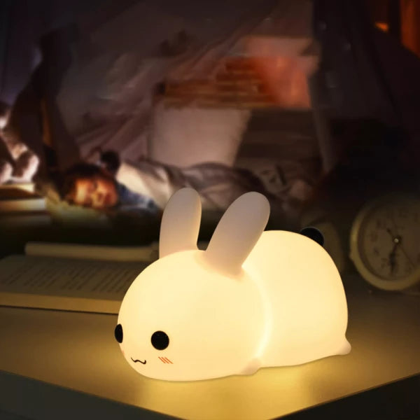 Rechargeable Silicone Dimmable Bunny Night Light