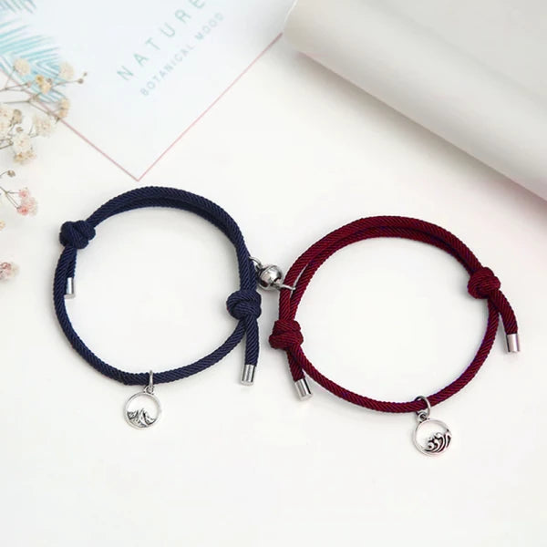 Matching Magnetic Love Couple Bracelet（one set）