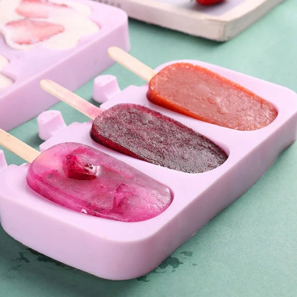 3 Cavity Silicone Cakesicle Mold