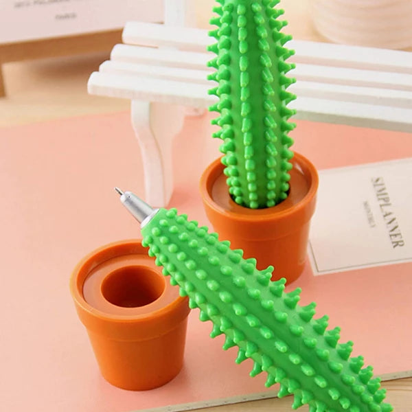 Cute & Fun Green Cactus Pen（5pcs）