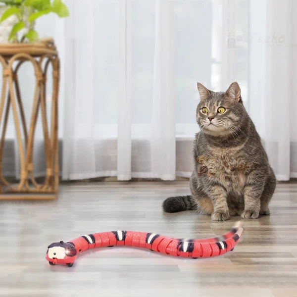 USB Rechargeable Smart Sensing Snake Toy For Cats