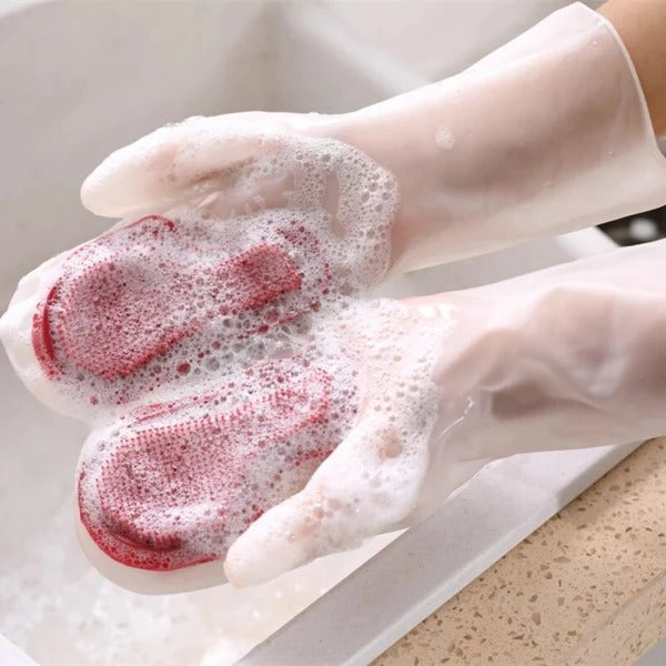 Brush Dishwashing Gloves