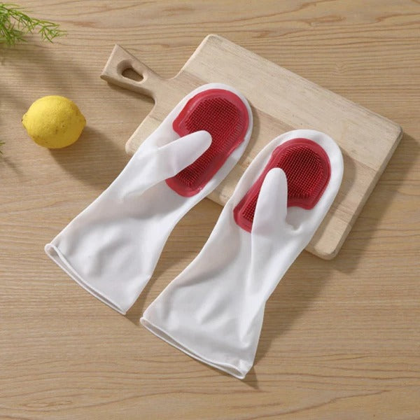 Brush Dishwashing Gloves