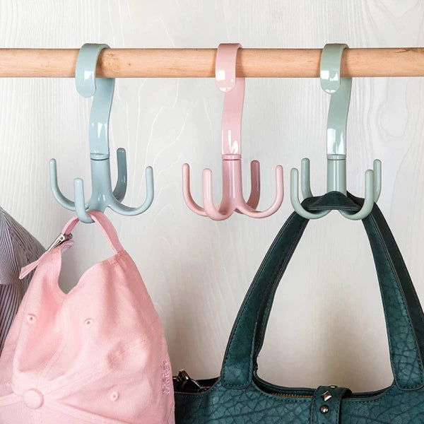 Rotating Closet Hanger Hook （5pcs）