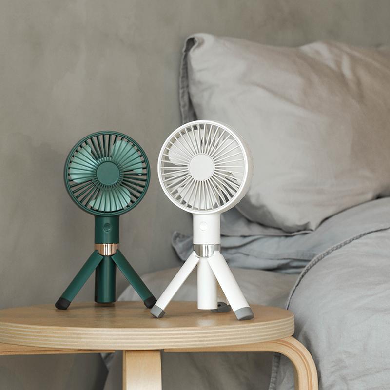 Handheld-tripod mini fan