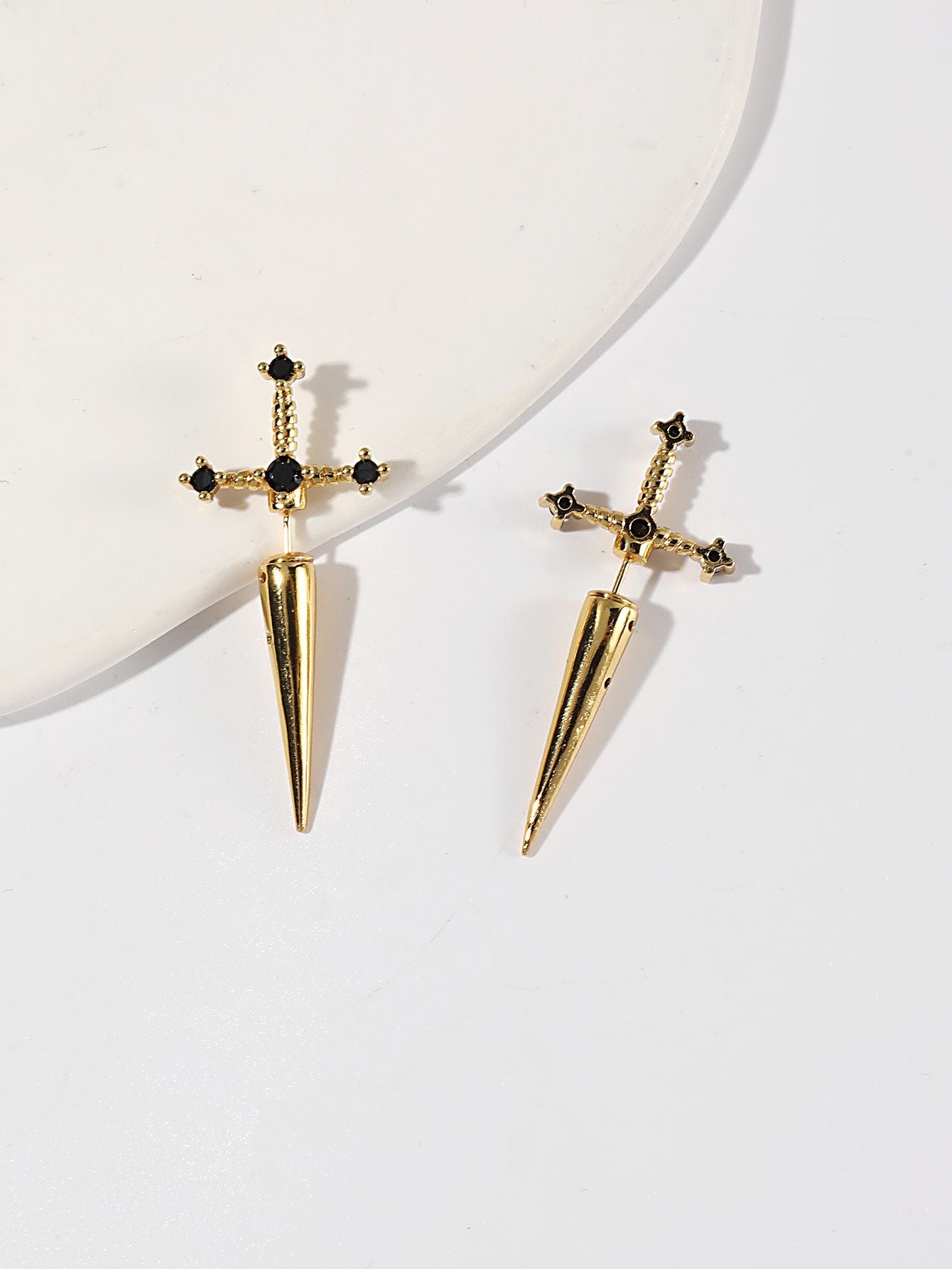 Gothic Sword Dagger Earrings